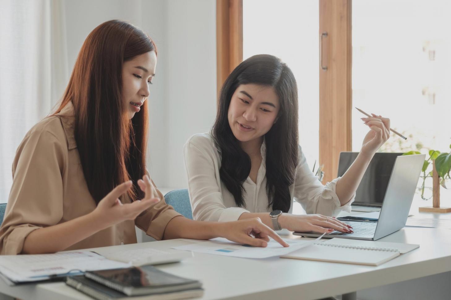 Collaborative workspace showing partnership approach