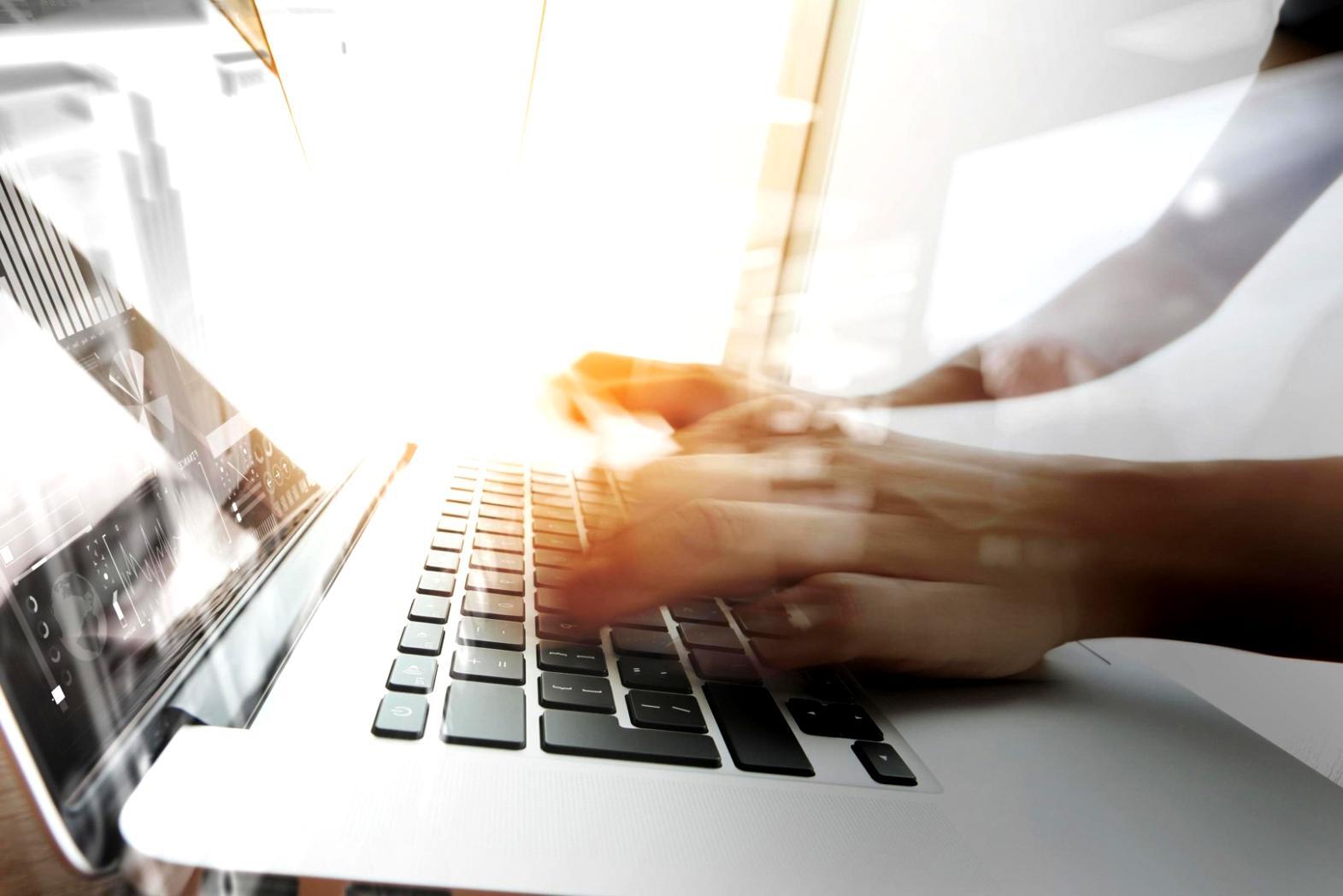 Content creation workspace with strategic planning materials